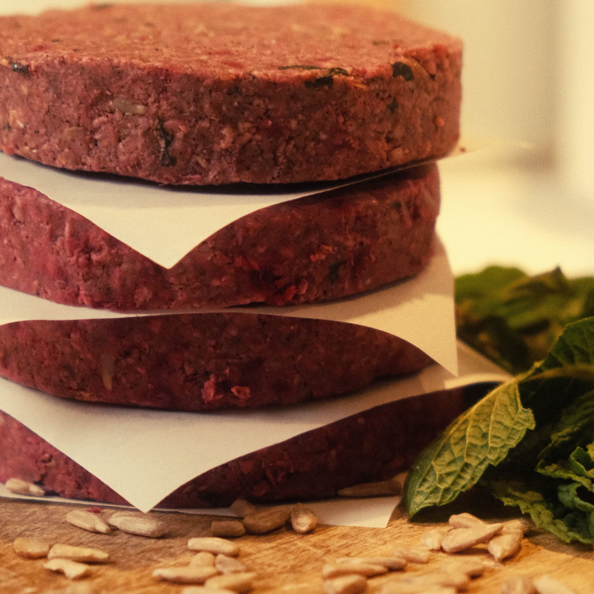 Raízes | Hambúrguer Vegano de Lentilha e Beterraba (2 unidades)