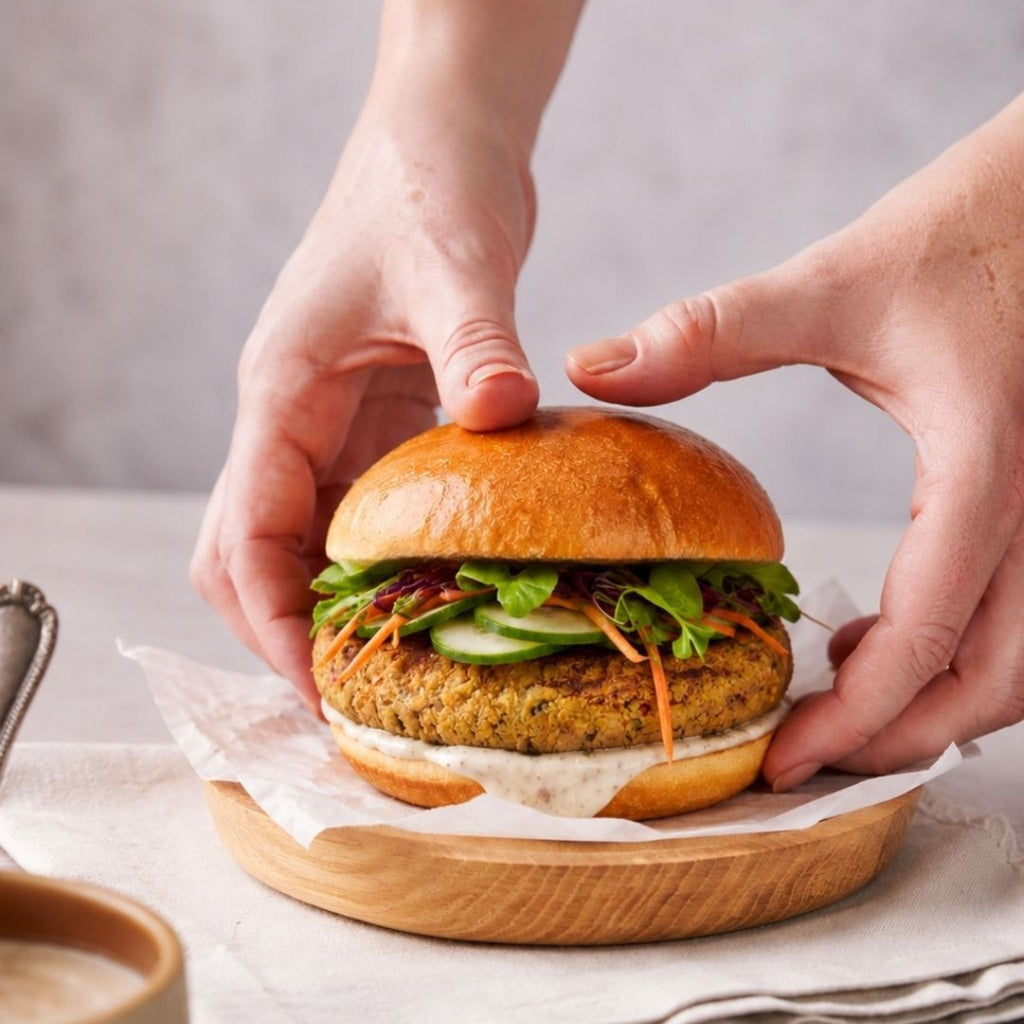 Sol | Hambúrguer Vegano de Feijão Branco e Quinoa (2 unidades)