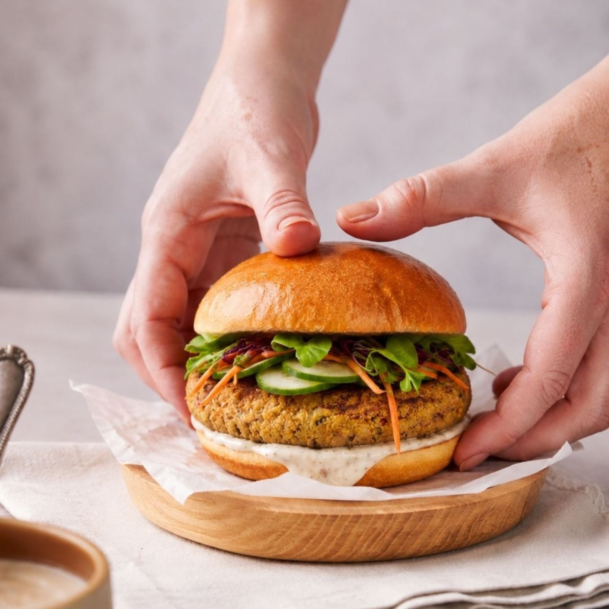 Sol | Hambúrguer Vegano de Feijão Branco e Quinoa (2 unidades)